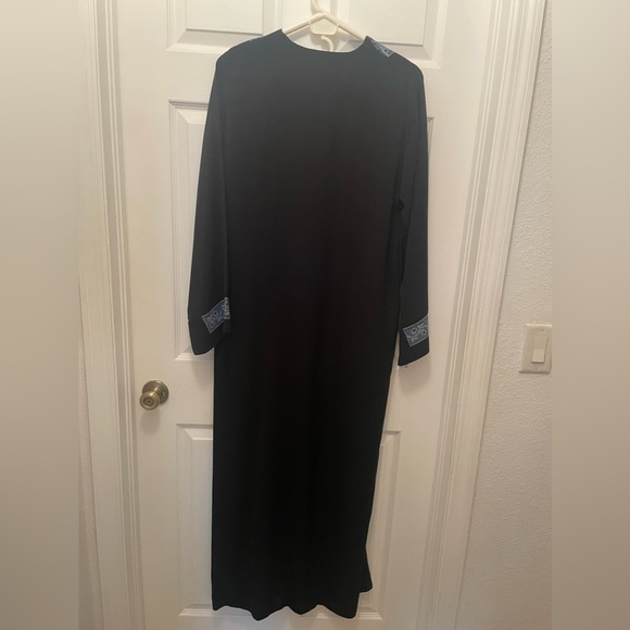 Brand new Women thoub middle eastern black with hand made stitches new - Picture 2 of 7